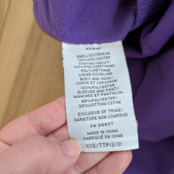 Fall Season Lined Purple Splash Pants - Picture 4 of 4